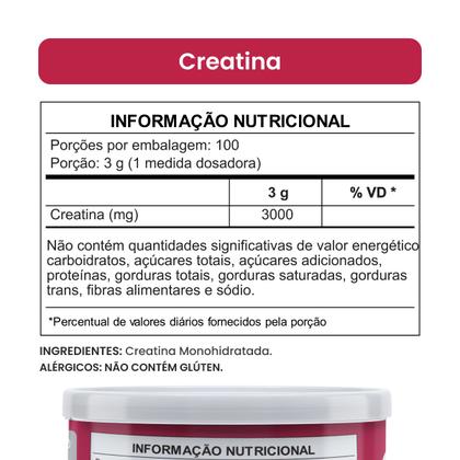 Imagem de Creatina 300g Monohidratada Pura 100 doses Vhita