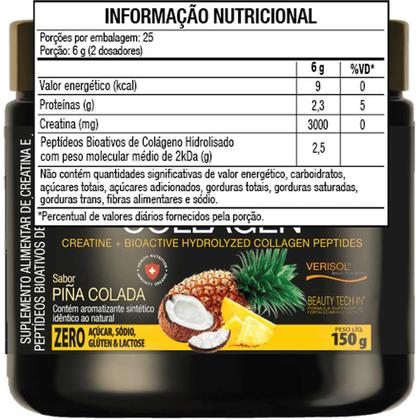 Imagem de Creatina Beauty Creatine Colageno 150g Belissima Pina Colada