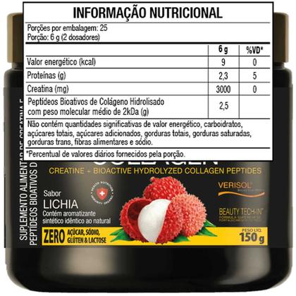 Imagem de Creatina Beauty Creatine Com Colageno 150g Belissima Lichia