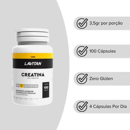Imagem de Creatina com 100 Cápsulas - Lavitan