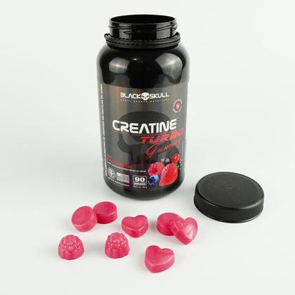 Imagem de Creatina Em Gomas Doce Deliciosa Creatine Gummy 90 Gomas - Black Skull