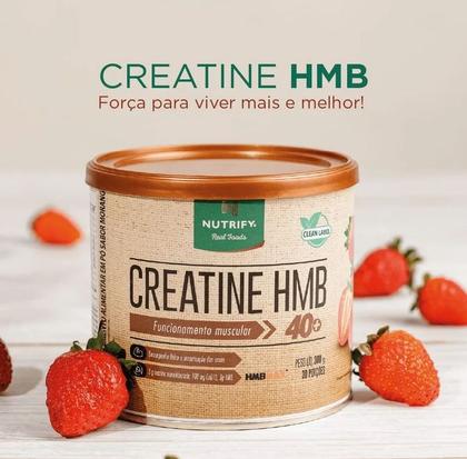 Imagem de Creatina Hmb + Coq10 300g Nutrify 40+ - Creatina HMB 300G Morango