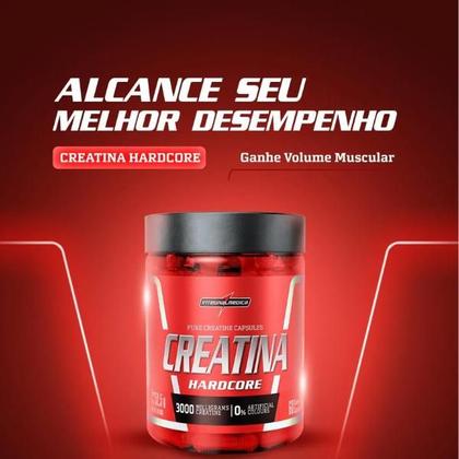 Imagem de Creatina Integralmedica 100 Pura 60 Cápsulas Aumento de Resistência e Desempenho para Atletas e Treinos Intensos