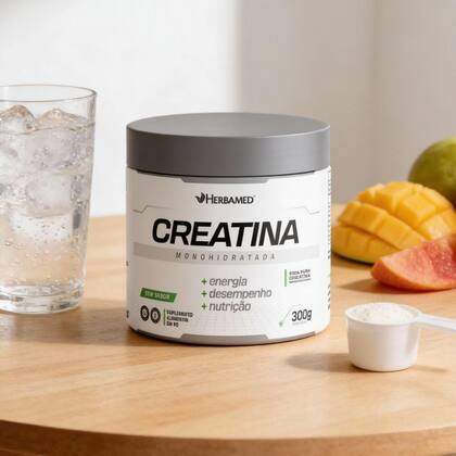 Imagem de Creatina Monohidratada 100% Pura Micronizada 300g Herbamed