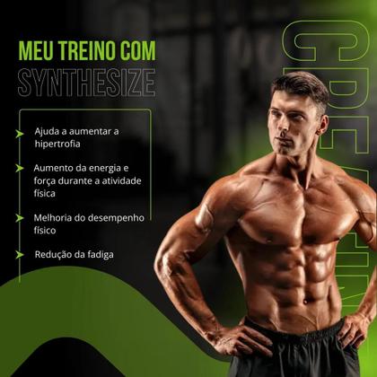 Imagem de Creatina Monohidratada 100% Pura Pote 300g - Synthesize - Sem Sabor