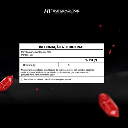 Imagem de Creatina monohidratada 100% pura refil 500g hf suplementos