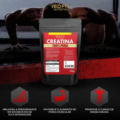 Imagem de Creatina Monohidratada 250g - 100% Pura Importada - Red Fit Nutrition