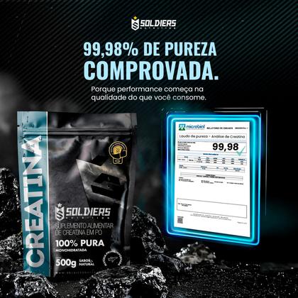 Imagem de Creatina Monohidratada 250g - 100% Pura Importada - Soldiers Nutrition