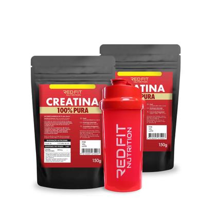 Imagem de Creatina Monohidratada 300g - 100% Pura Importada - Red Fit Nutrition