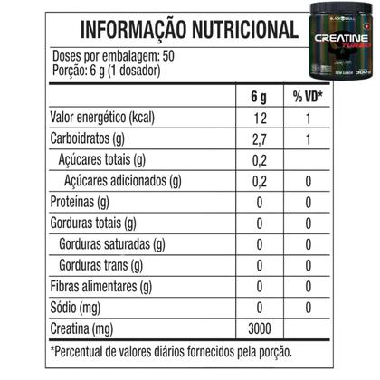 Imagem de Creatina Monohidratada Creatine Turbo Black Skull Energia Força Ganho de Massa Muscular