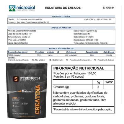 Imagem de Creatina Monohidratada Micronizada 500g 100% Pura Importada