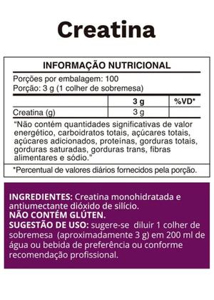 Imagem de Creatina monohidratada Ocean Drop 100% pura 300g