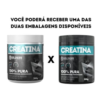Imagem de Creatina Monohidratada Pote 300g - 100% Pura Importada - Soldiers Nutrition