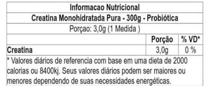 Imagem de Creatina Monohidratada pura 300g