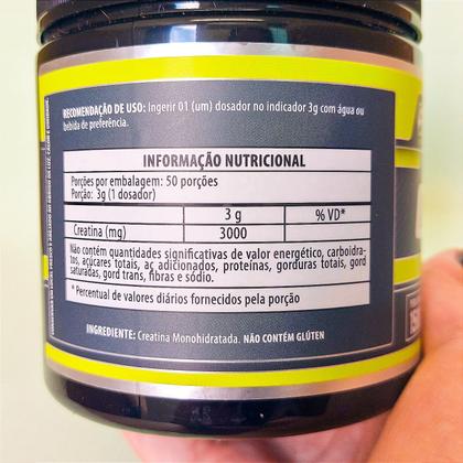 Imagem de Creatina Monohidratada Pura Sem Sabor 300g - Flora Nativa do Brasil