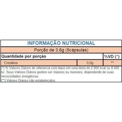 Imagem de Creatina Monoidratada 100% Pura 60 Cápsulas de 720mg