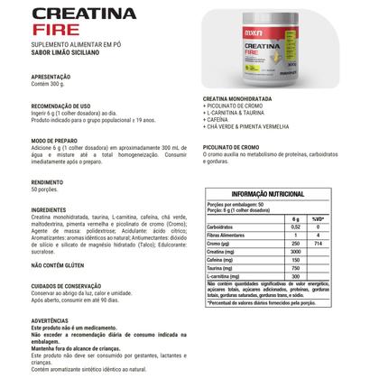 Imagem de Creatina MXN Fire Pó 300g Maxinutri
