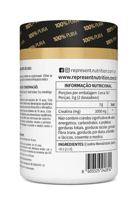 Imagem de Creatina Original Importada Monohidrata Represent Nutrition 500g 100% Pura