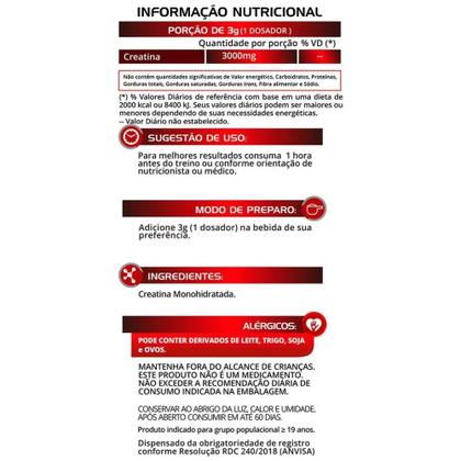 Imagem de Creatina Powder Micronized 100% Pura (300g) Euronutry