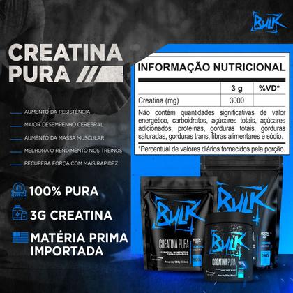 Imagem de Creatina Pura 100% Monohidratada 1KG Importada - Bulk Suplementos
