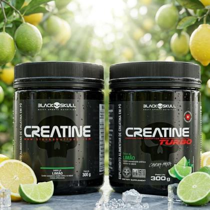 Imagem de Creatina Turbo 300g Black Skull - Sabor Limão