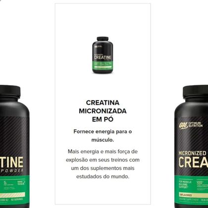 Imagem de Creatine Micronized Powder 300g Optimum Nutrition