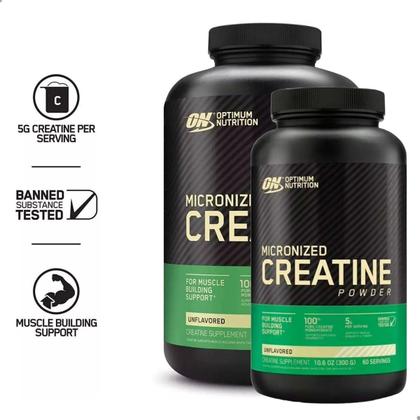 Imagem de Creatine Micronized Powder 300g Optimum Nutrition