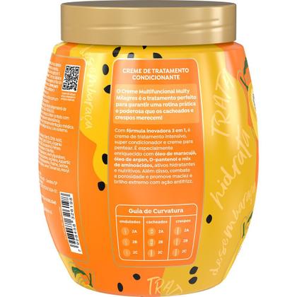 Imagem de Creme 3 em 1 Salon Line Cachos Dos Sonhos Multy Milagres Maracujá 1kg