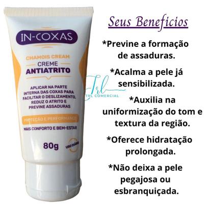 Imagem de Creme Antiatrito In-Coxas Chamois Cream 80g - Kit 2 unidades