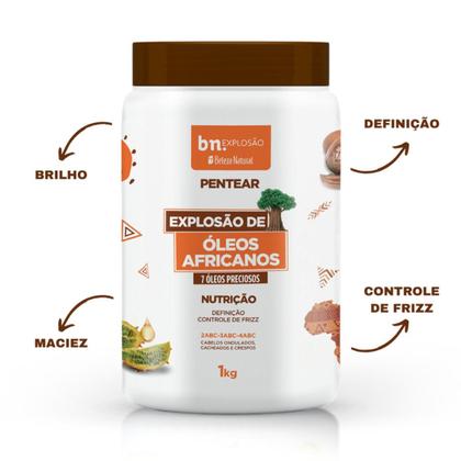Imagem de Creme beleza natural 1kg explosao oleo africano 7 em 1