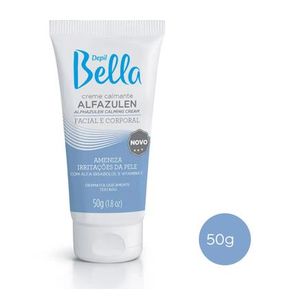 Imagem de Creme Calmante Alfazulen Facial e Corporal Depil Bella 50 g