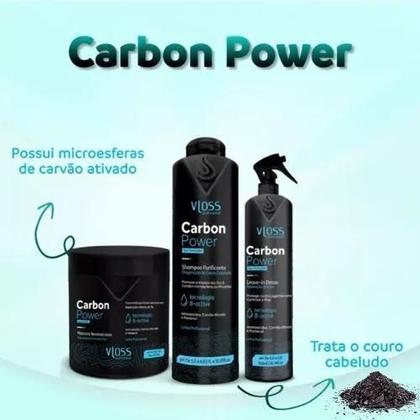 Imagem de Creme Carbon Power, Fios Saudáveis Com Carvão Ativo