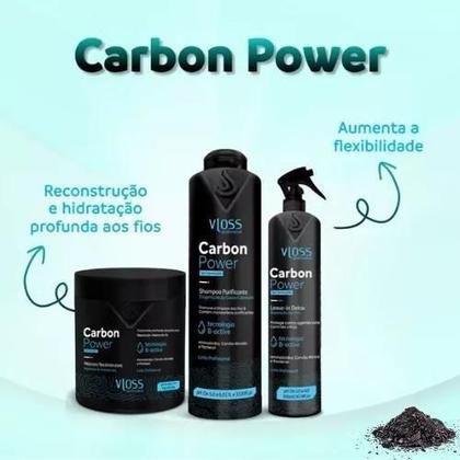 Imagem de Creme Carbon Power, Fios Saudáveis Com Carvão Ativo