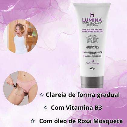 Imagem de Creme Clareador Corporal Axila e Virilha Lumina 60g