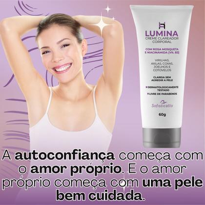 Imagem de Creme Clareador Corporal Axila e Virilha Lumina + Peeling Facial Clear Pele Abeha Rainha