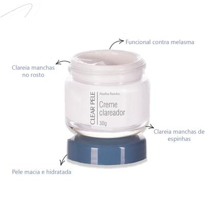 Imagem de Creme Clareador Noturno Anti Melasma Abelha Rainha 30g