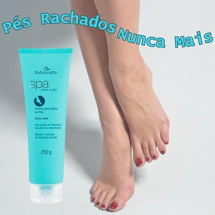 Imagem de Creme Com Ureia Para Afinar Hidratar Os Pés Spa Pé Seco Rachaduras