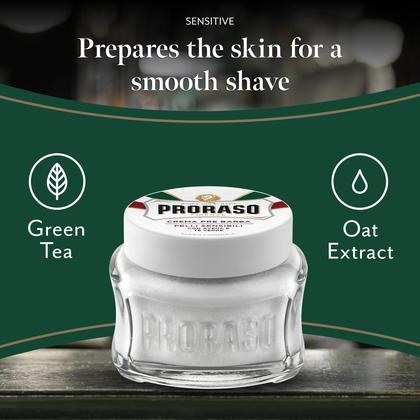 Imagem de Creme condicionador pré-barbear Proraso para pele sensível 100mL