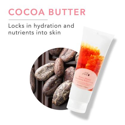 Imagem de Creme corporal 100% puro, nutritivo, mel, amêndoa, 240 ml, pele seca