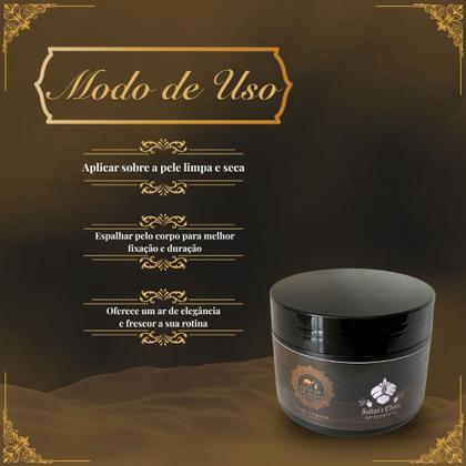 Imagem de Creme Corporal Árabe Sultan's Choice Scents Path of the Sultan 300g Nutrição Profunda com Toque Real