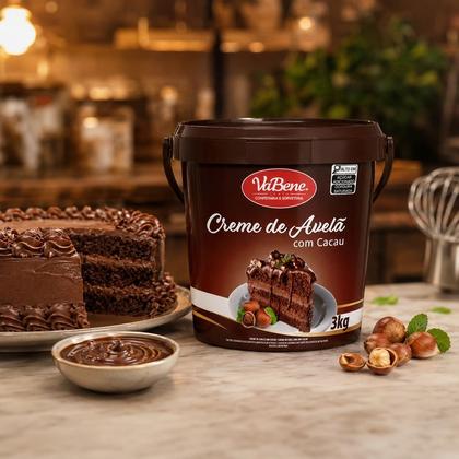 Imagem de Creme De Avela Com Cacau 3kg Vabene