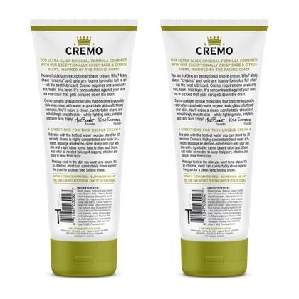 Imagem de Creme de barbear Cremo Barber Grade Sage & Citrus 180 ml (pacote com 2)