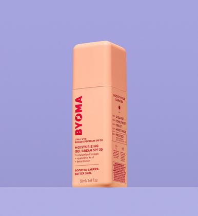 Imagem de Creme de gel reparador de barreira BYOMA SPF 30 50mL para pele seca