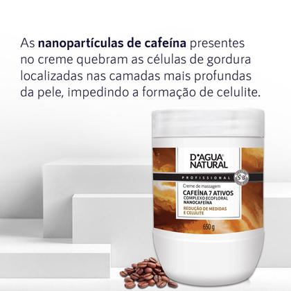 Imagem de Creme De Massagem Corporal Dagua Natural Cafeína 7 Ativos 650g Completo Ecofloral Redução de Medidas e Celulite