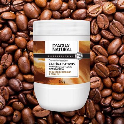 Imagem de Creme De Massagem Corporal Dagua Natural Cafeína 7 Ativos 650g Completo Ecofloral Redução de Medidas e Celulite