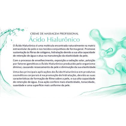 Imagem de Creme De Massagem Dagua Natural Ácido Hialurônico 650g Hidratação