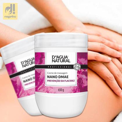 Imagem de Creme de Massagem Nano Dmae Argiloterapia Nanotecnologia D'agua Natural 650g