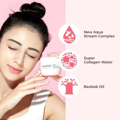 Imagem de Creme de noite hidratante facial ETUDE HOUSE Moistfull Collagen