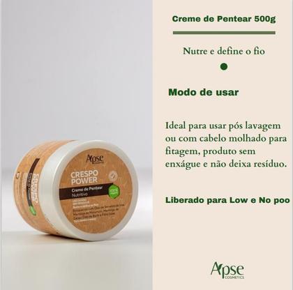 Imagem de Creme De Pentear Crespo Power Nutritiva 500g - Apse Vegano