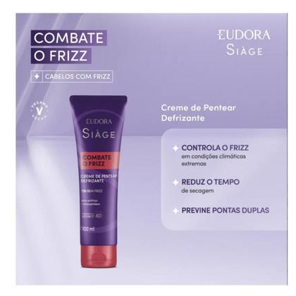 Imagem de Creme de Pentear Defrizante Siàge Combate O Frizz Eudora